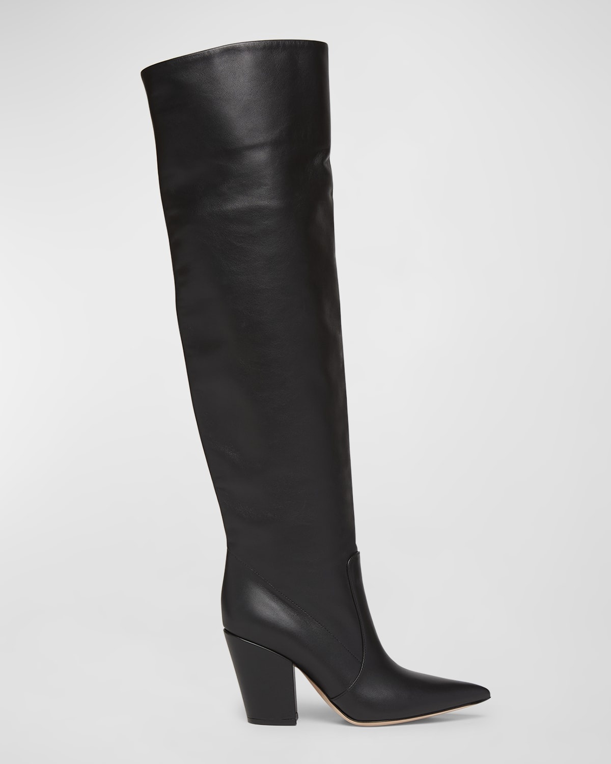 【関税込み】Gianvito Rossi Boots Gianvito Rossi - Chester Dark Olive Leather Pull-On Boot