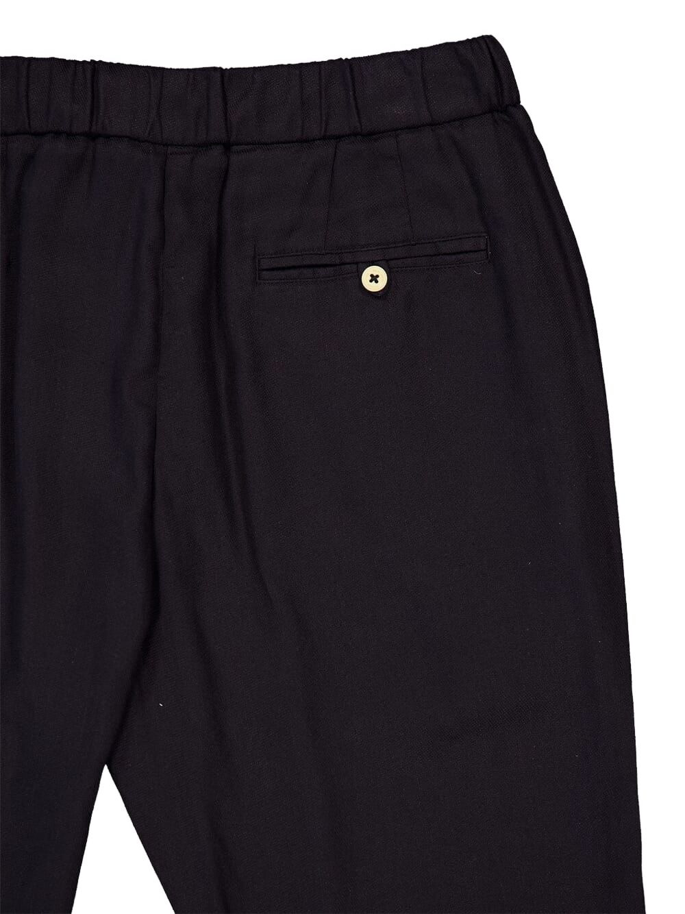 linen drawstring trousers - 5
