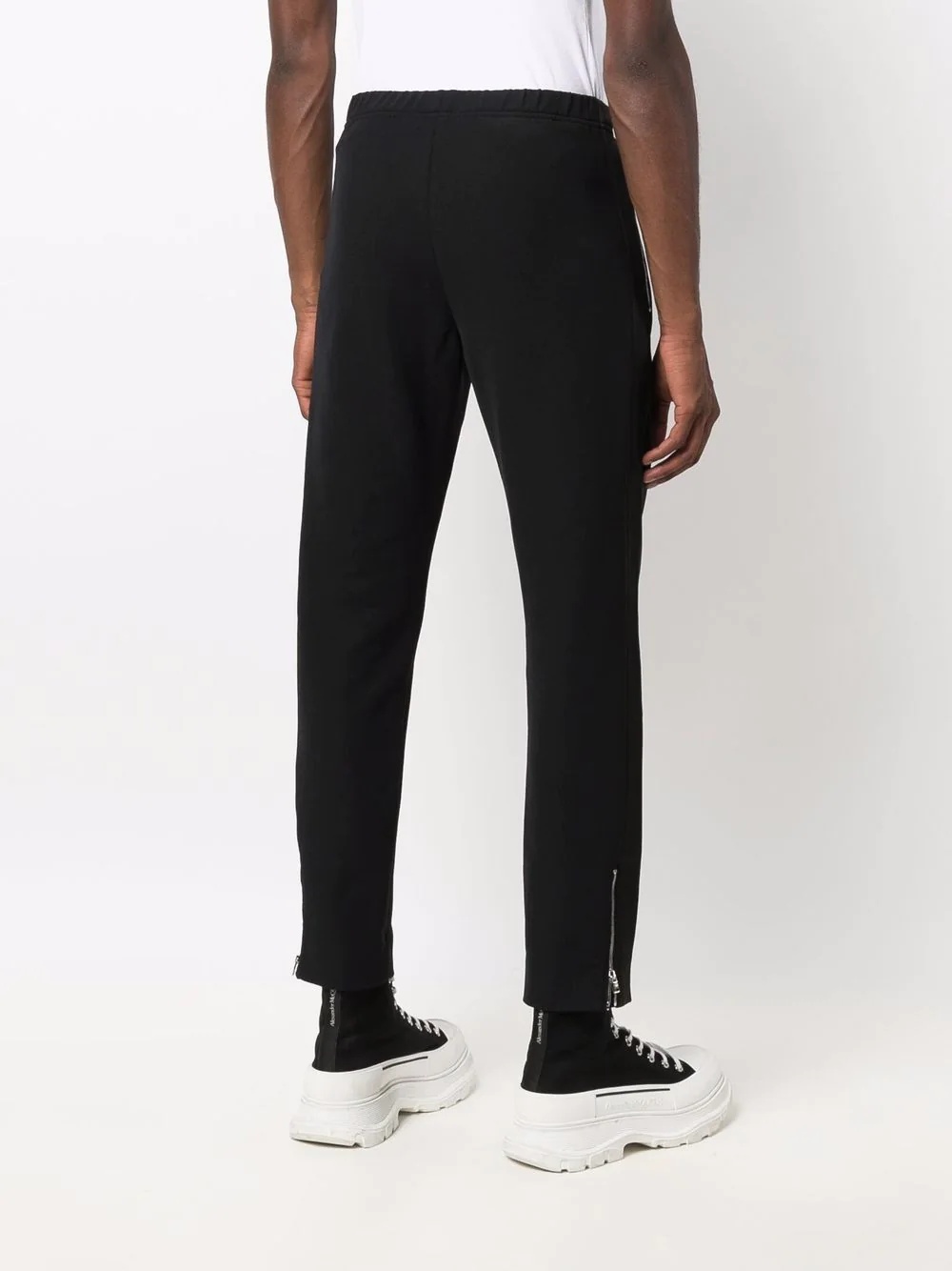 skull straight-leg trousers - 4