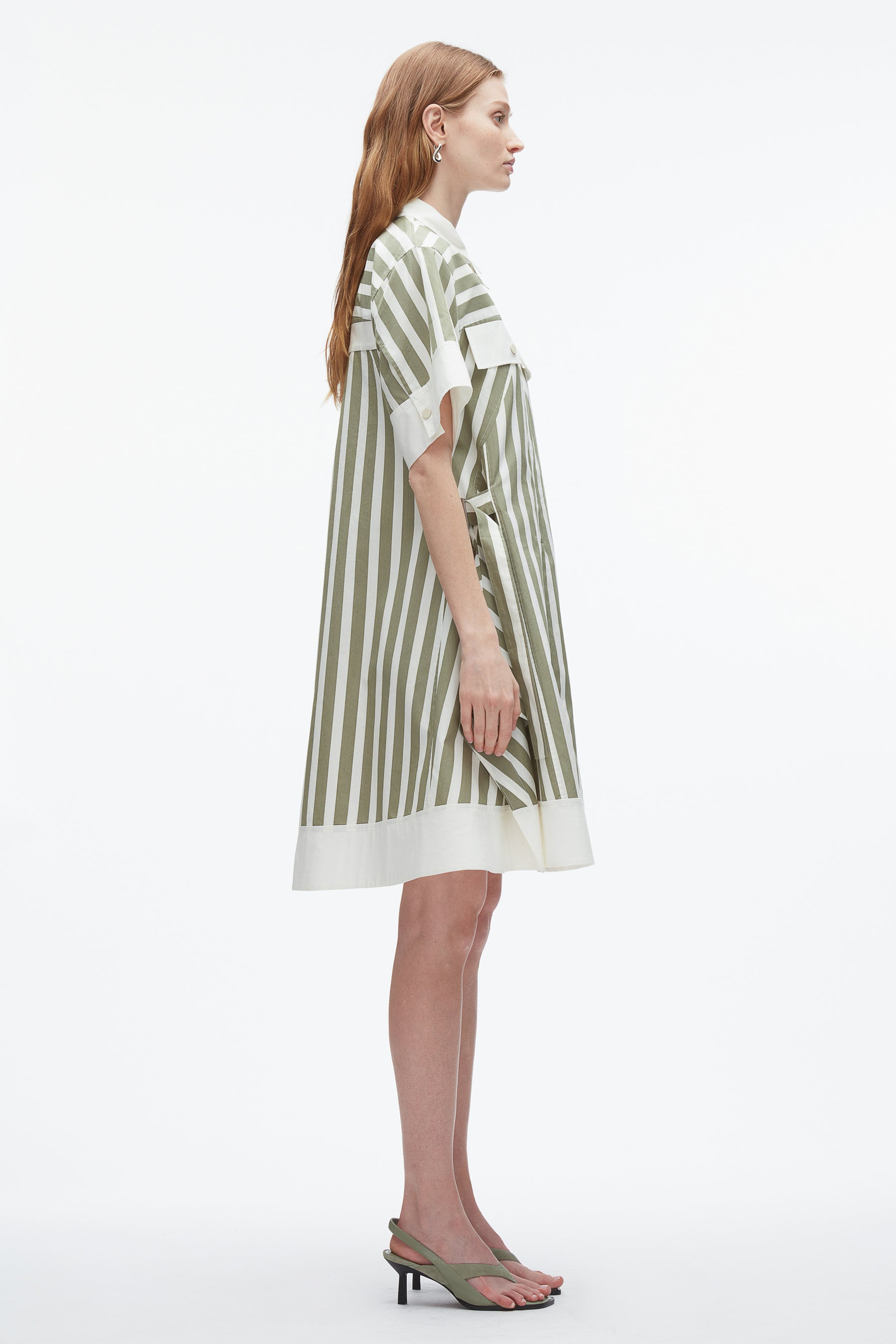 Stripe Shirt Dress - 3
