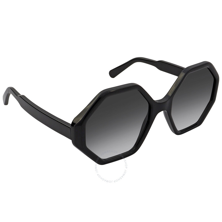 Salvatore Ferragamo Grey Gradient Hexagonal Ladies Sunglasses SF1070S 001 52 - 3
