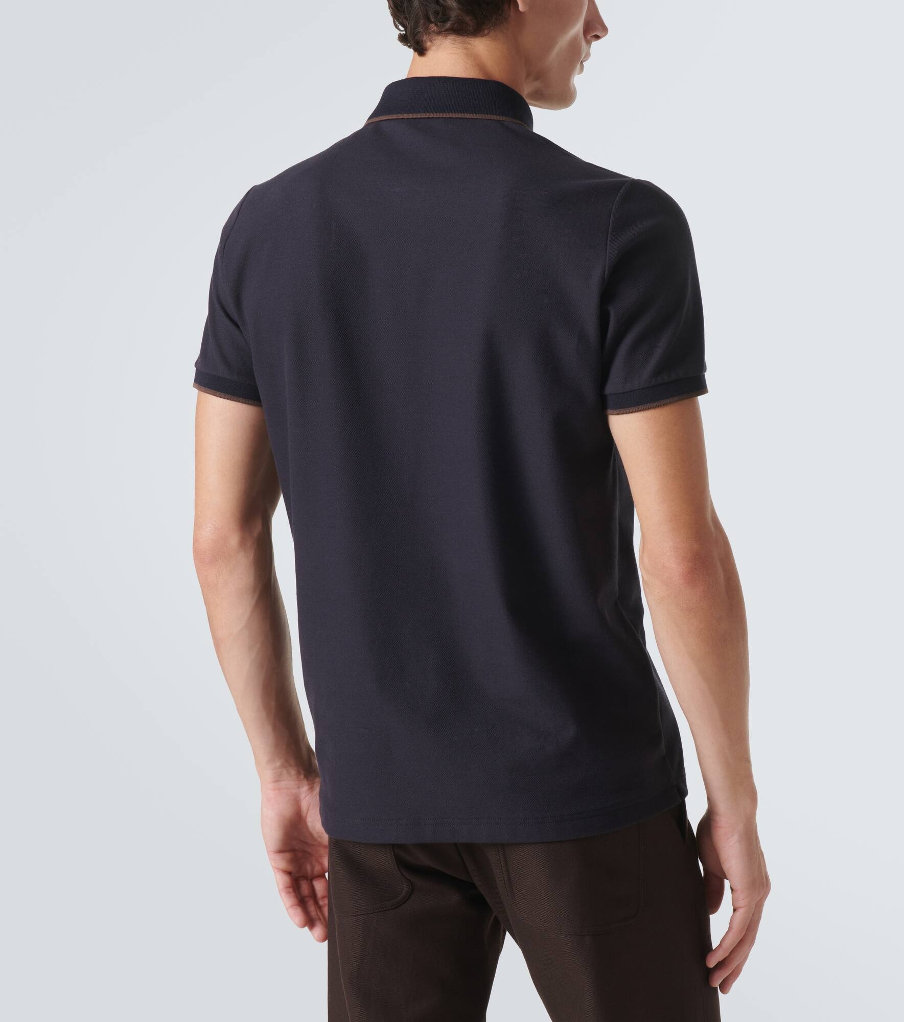 Brentwood cotton-blend piqué polo shirt - 4
