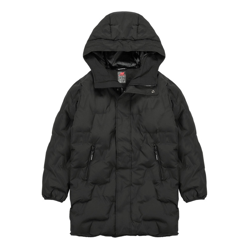 New Balance Long Down Jacket 'Black' AMJ14303-BK - 1