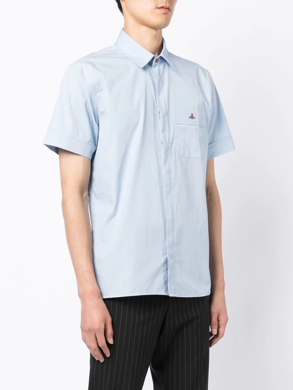 embroidered orb short sleeve shirt - 3