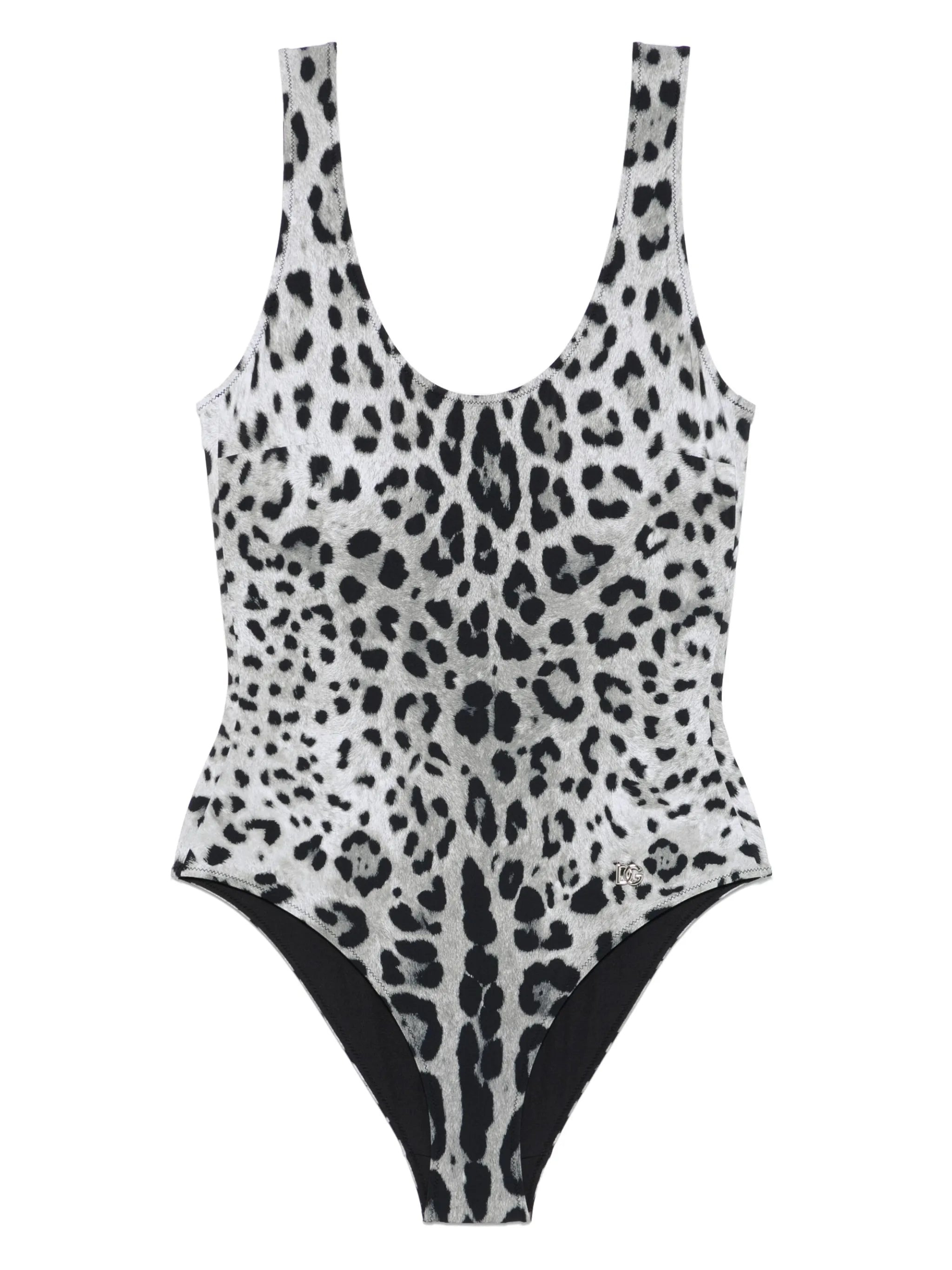 leopard-print swimsuit - 1
