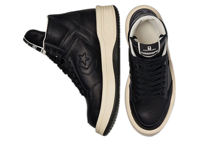 Converse Rick Owens x TURBOWPN Mid 'Black Cloud Cream' 172342C - 5