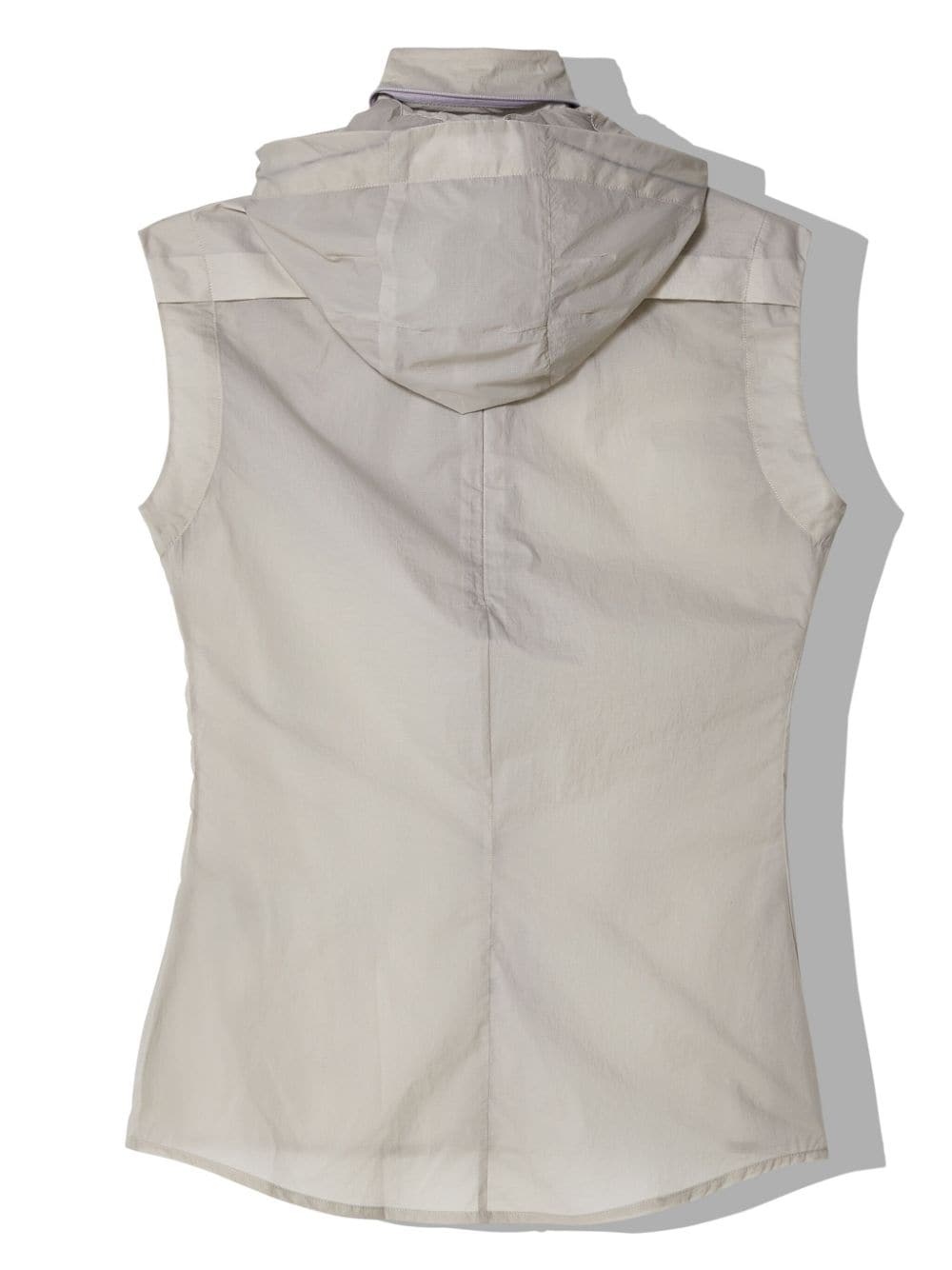 sleeveless hooded shirt - 2