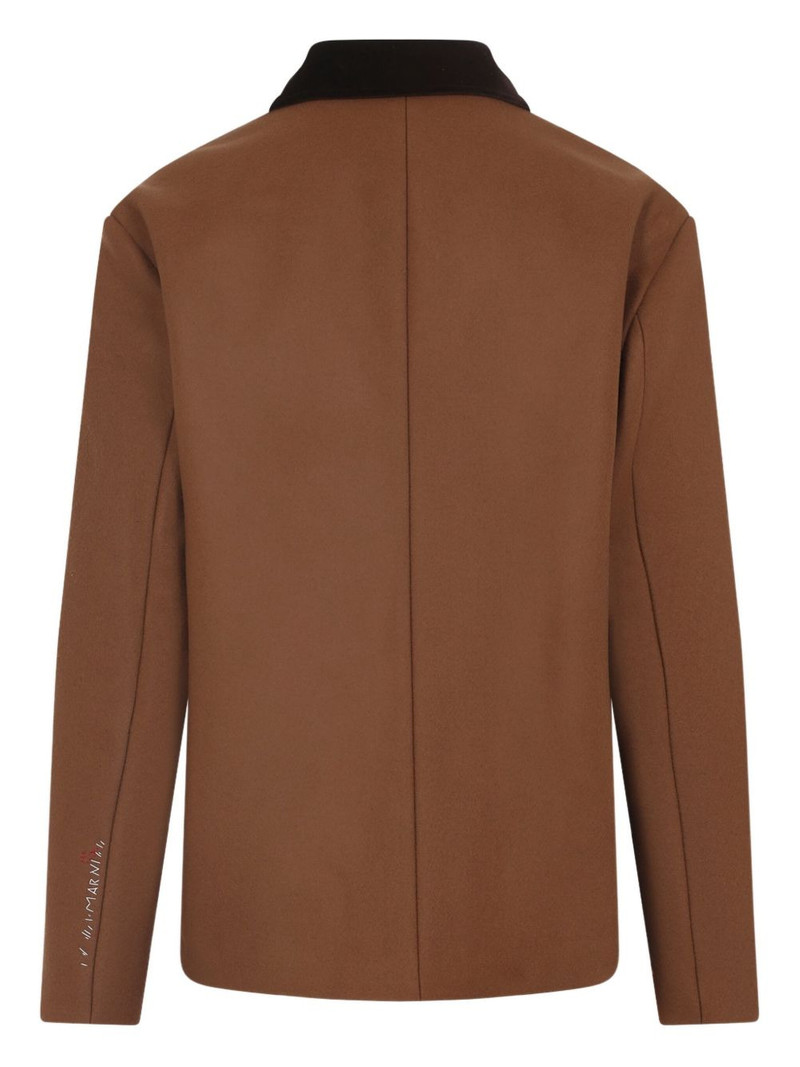 Marni textured-collar pocket jacket outlook