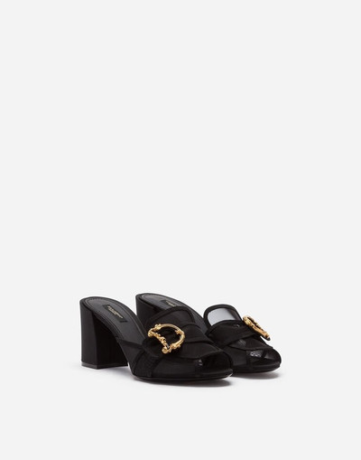 Dolce & Gabbana Mesh mules with baroque DG logo outlook