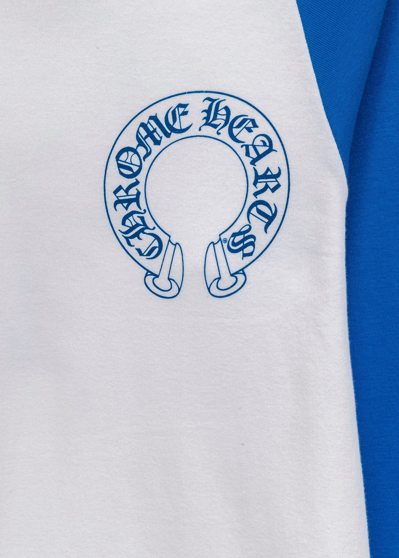 크롬 하트 화이트 블루 야구 Longsleeve 2
