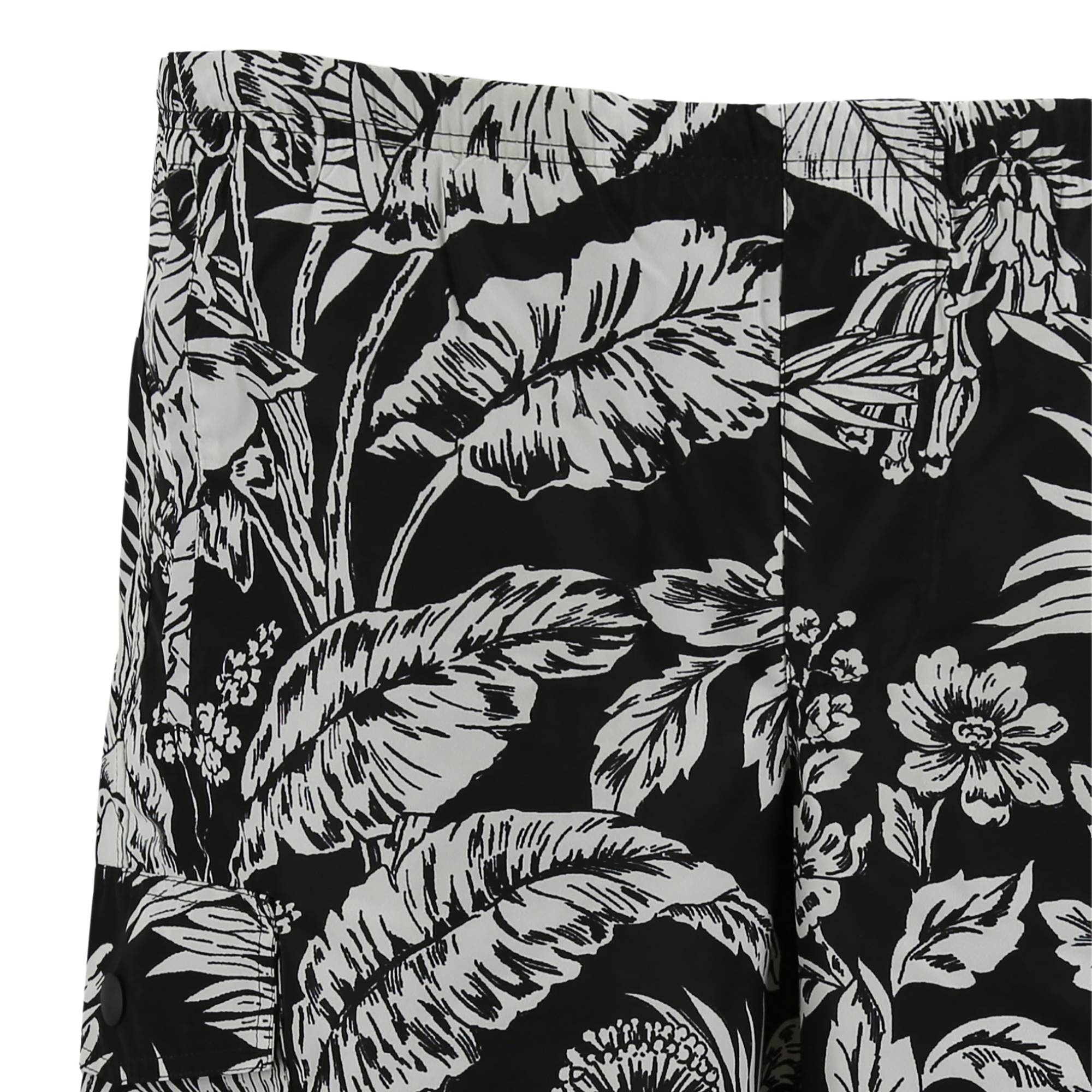 Palm Angels Jungle Parrots Swim Short 'Black/White' - 3