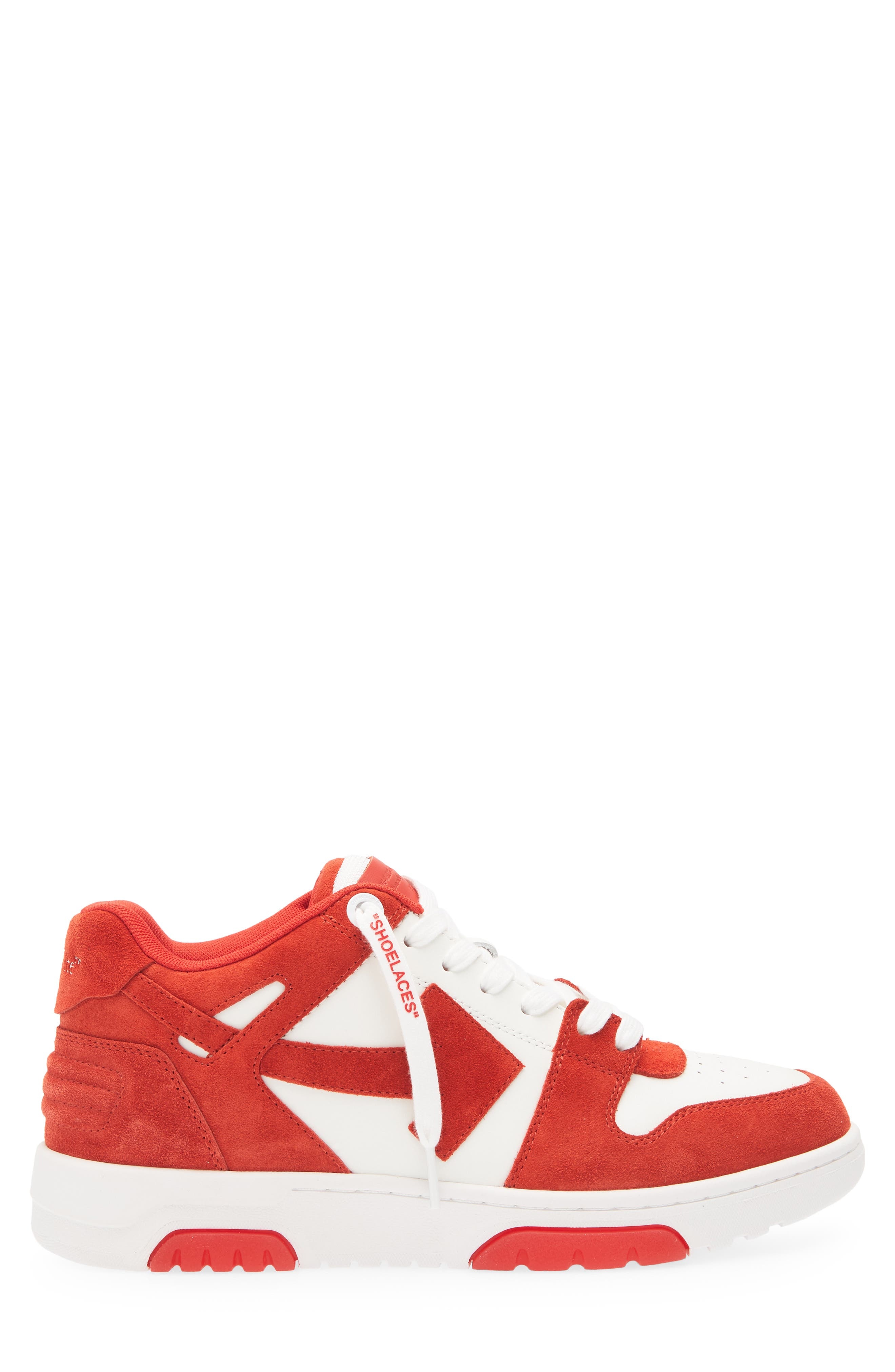 Off-White Out of Office Low Top Sneaker in Brick Red - 3