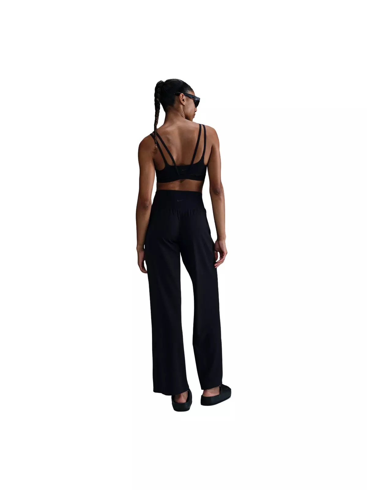 Women's Zenvy Dri-FIT High-Waisted Wide-Leg Pants - Black - 2
