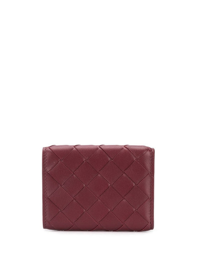 Bottega Veneta intrecciato tri-fold wallet outlook