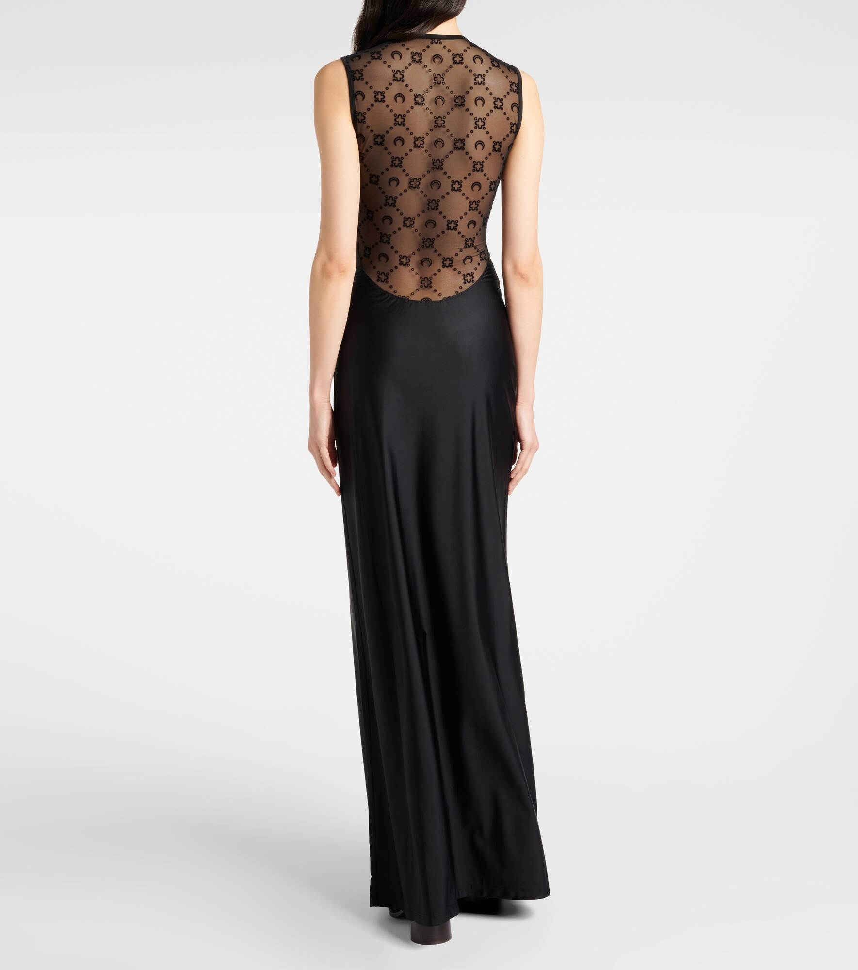 Draped jersey maxi dress - 3