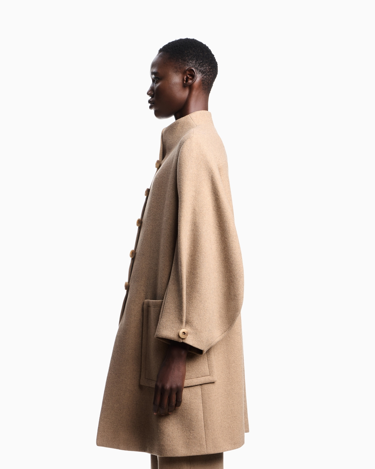 ICON WOOL-BLEND SINGLE-BREASTED COAT - 5