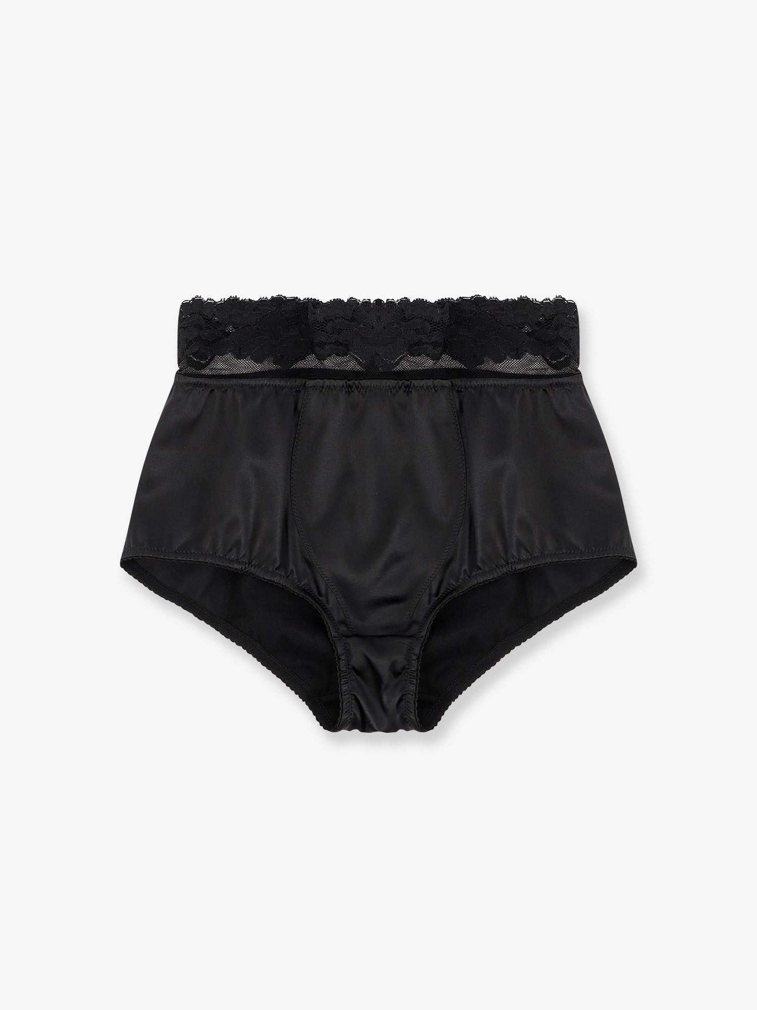 Silk Coulotte With Lace Inserts - 1
