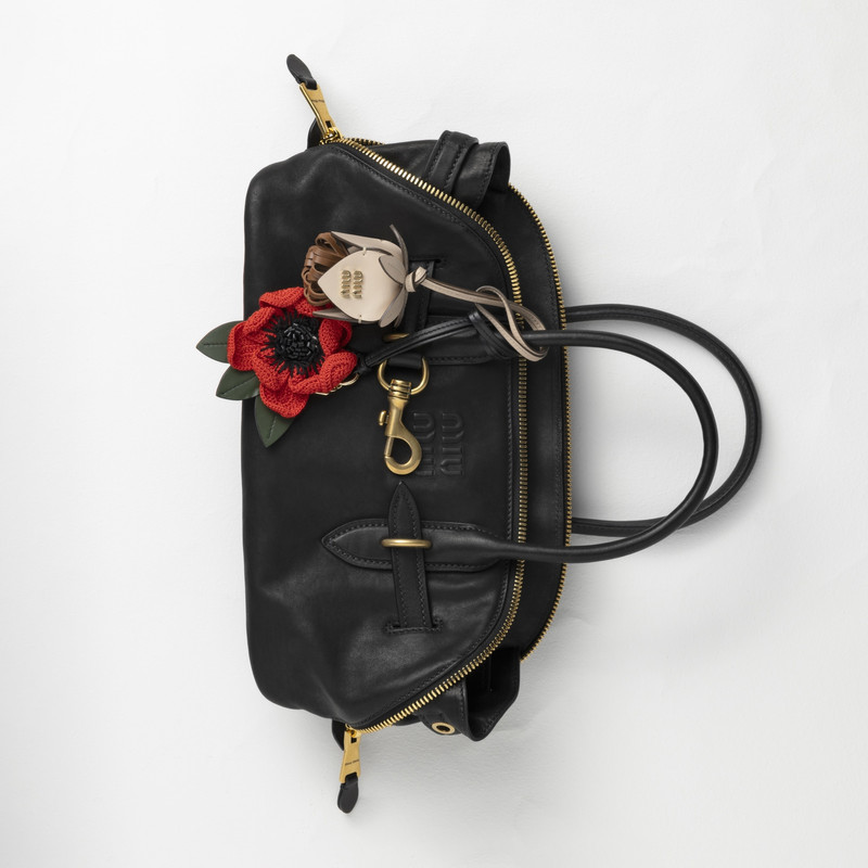 Miu Miu Trick leather keyring outlook