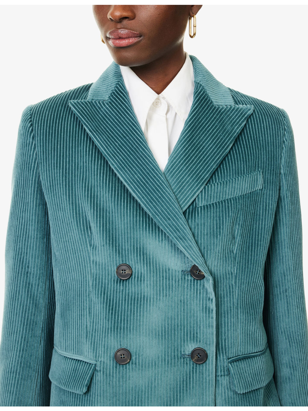 Katanga Double-Breasted Cotton-Corduroy Blazer - 5