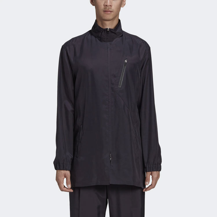 Men's Y-3 Stand Collar Zipper Casual Jacket Black GK4373 - 3