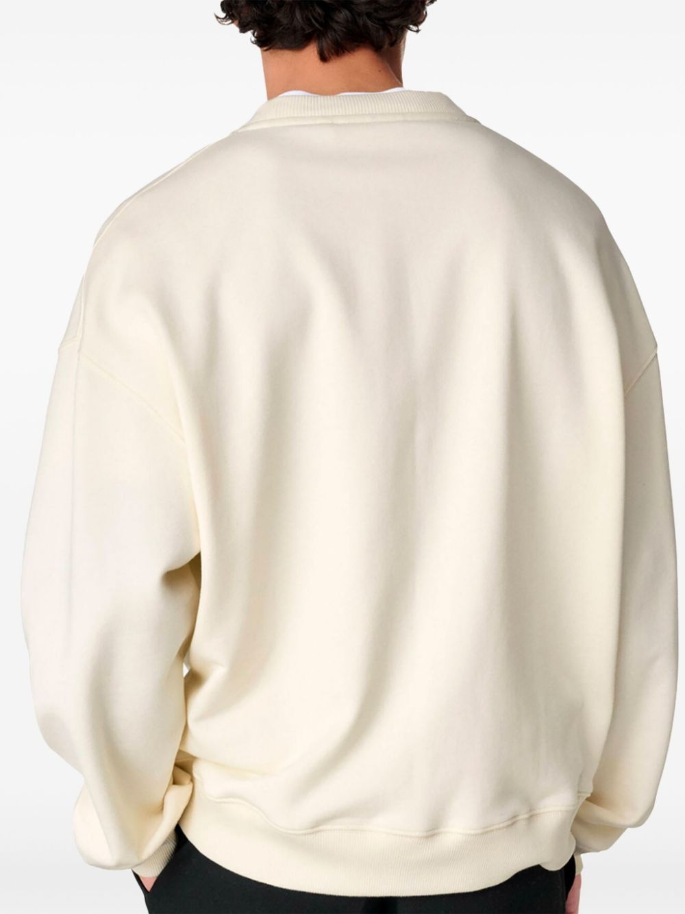 logo-embroidered sweatshirt - 3