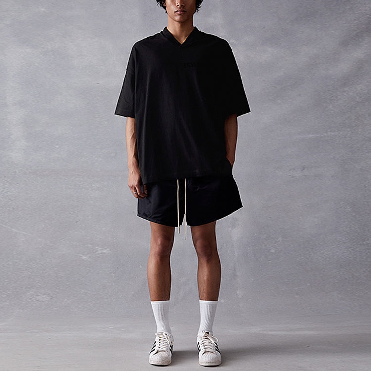 Fear of God Essentials SS23 V-Neck Tee 'Jet Black' 125SP234116F - 4