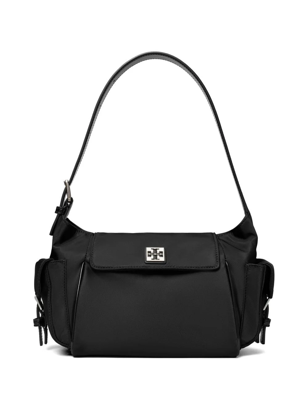 logo-plaque pocket-detail shoulder bag - 1