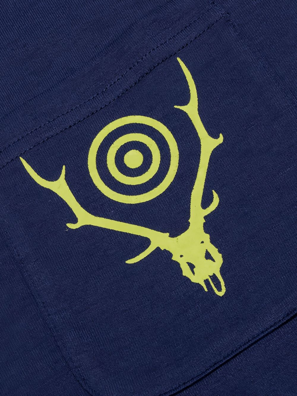 deer-skull pocket T-shirt - 3