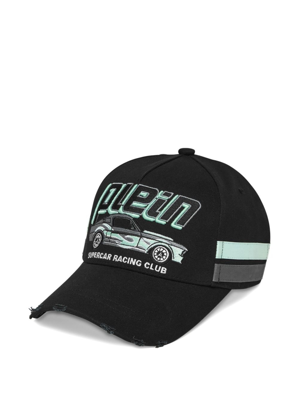 logo-embroidered cotton cap - 1