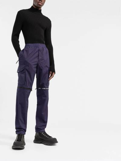 Stone Island logo-print zip-vent trousers outlook