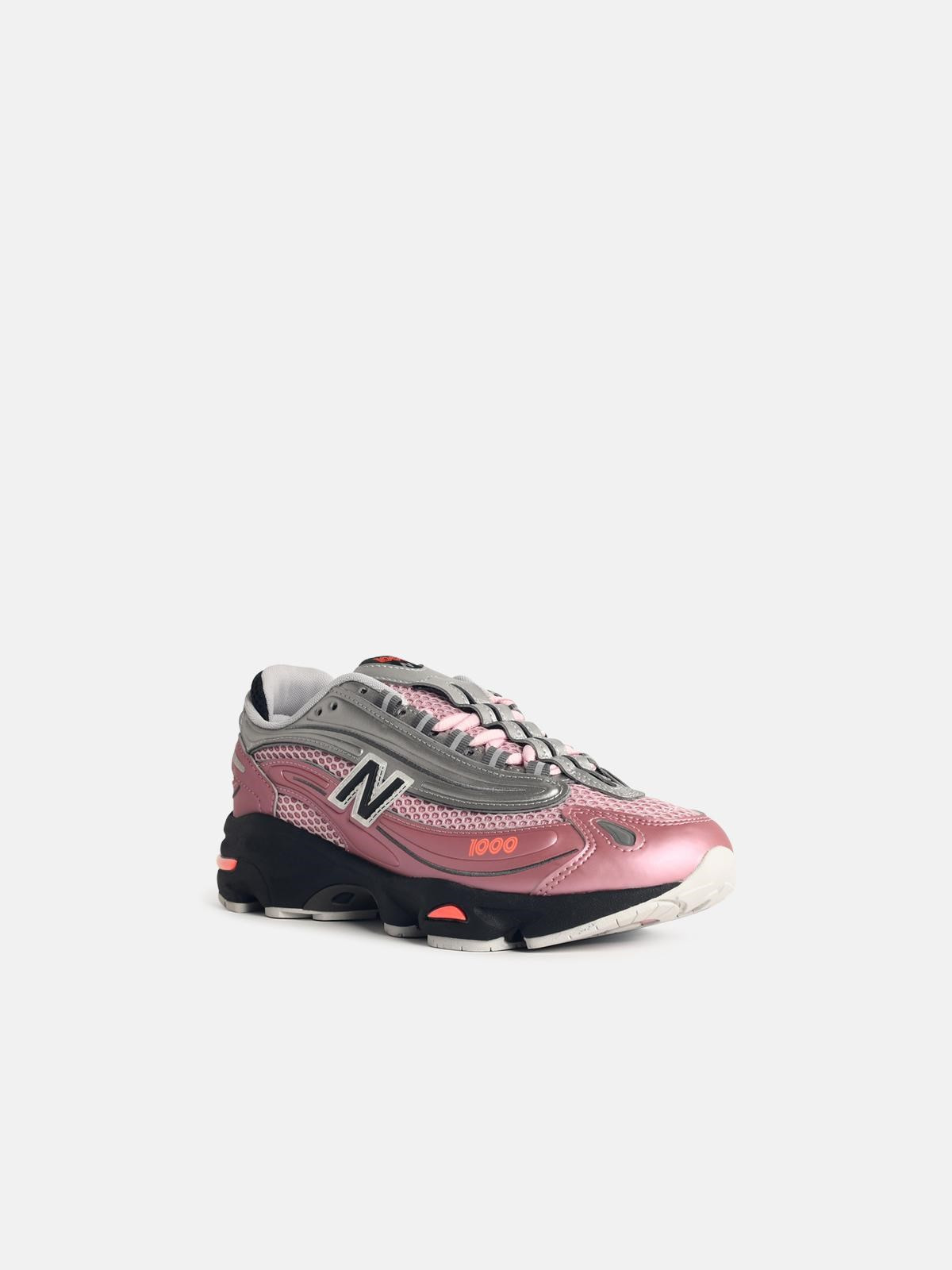 '1000' PINK FABRIC BLEND SNEAKERS - 2