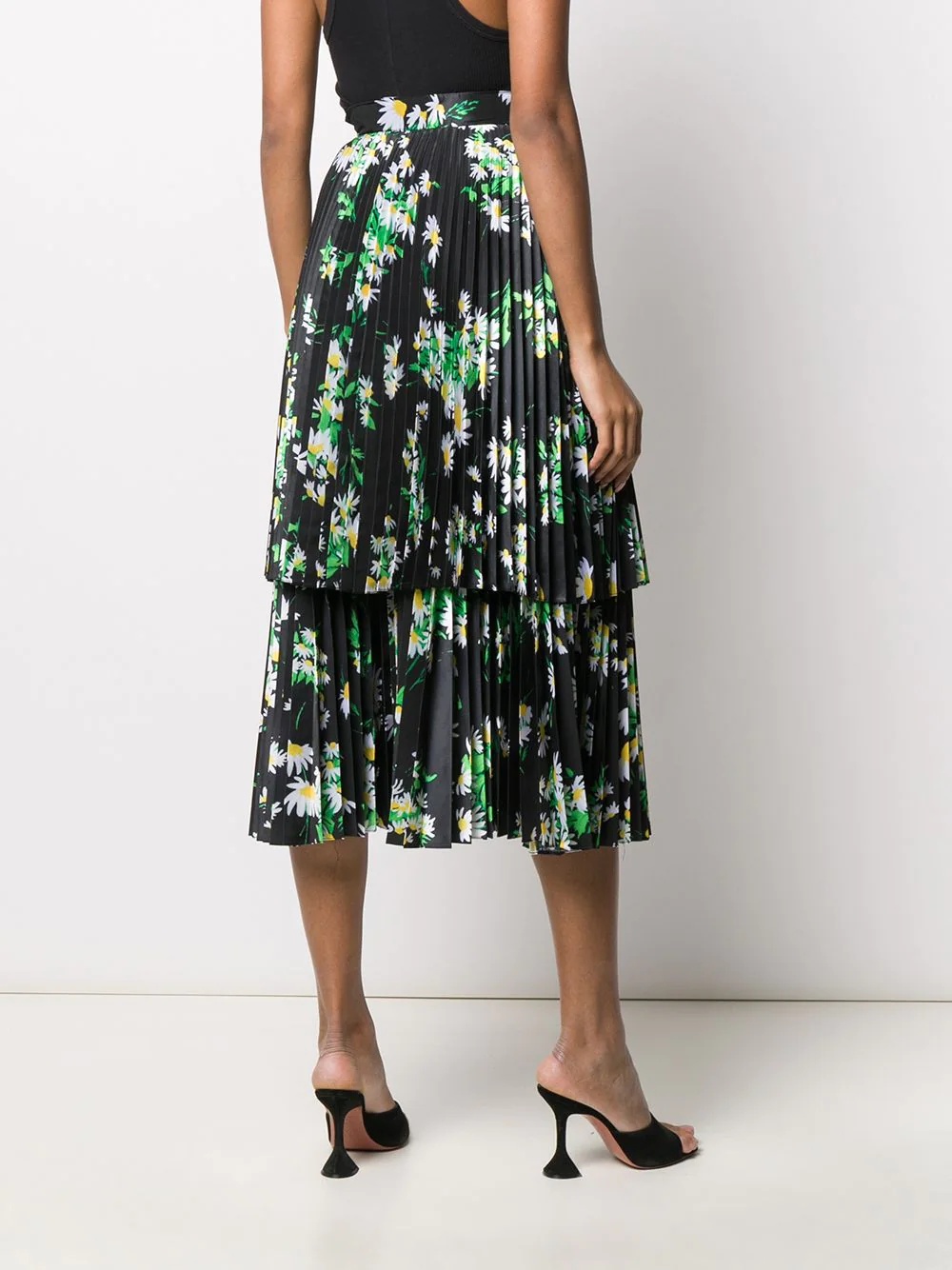daisy print midi dress - 4