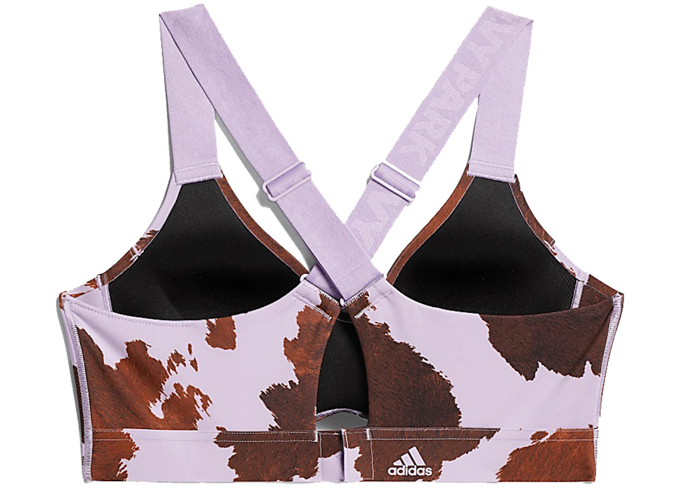 adidas Ivy Park Medium-Support Cow-Print Cutout Bra AOP Cow Hide/Purple Glow - 2
