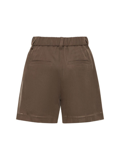 Brunello Cucinelli Cotton gauze elastic shorts outlook