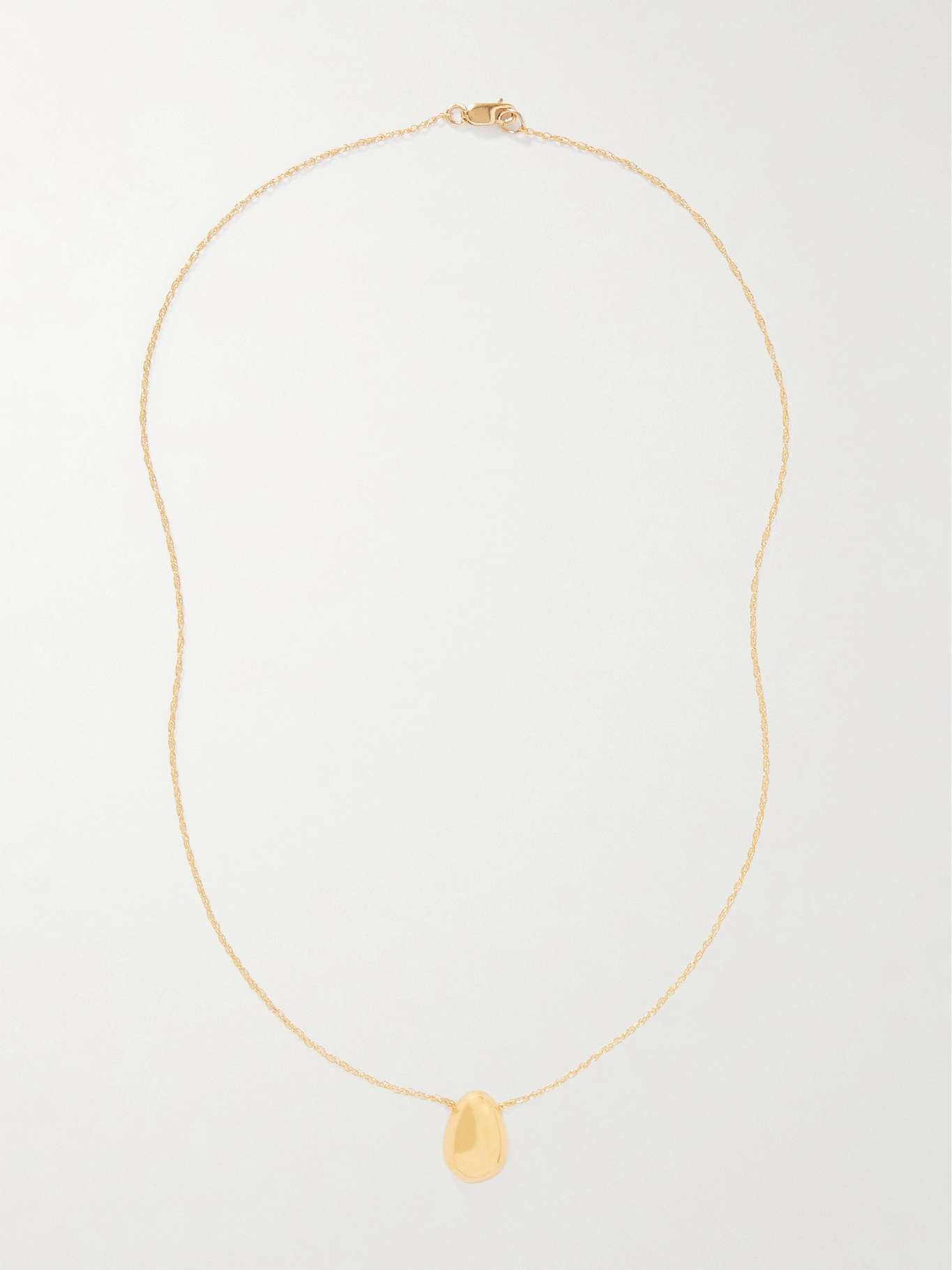 Tiny Egg gold vermeil necklace - 4