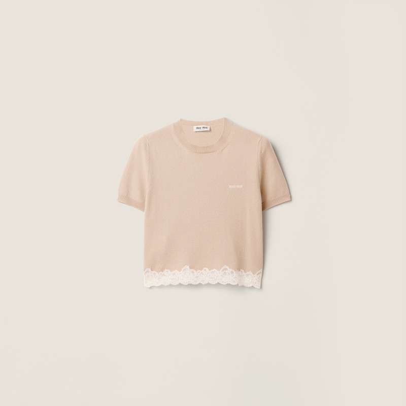 Cashmere and lace jersey 1