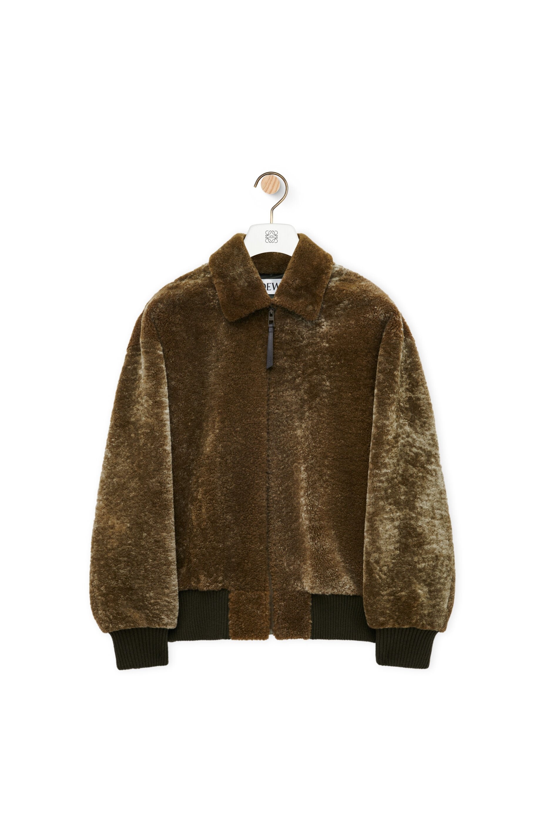 Zip-up jacket in shearling - 1