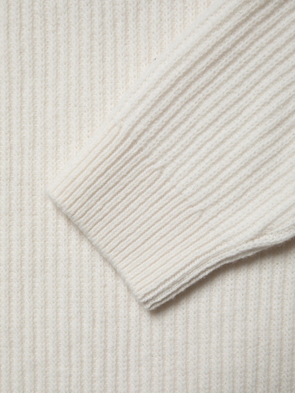 August Rib Wool Sweater Offwhite - 3