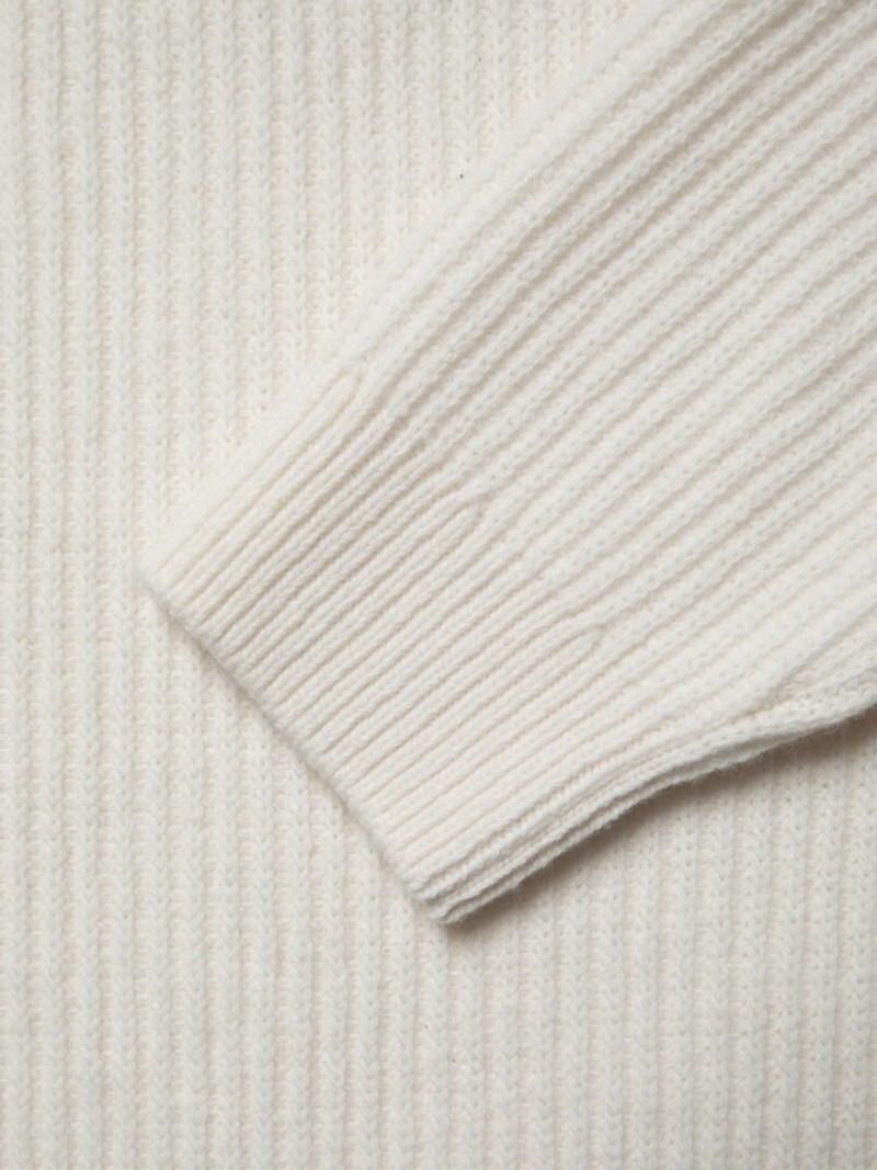August Rib Wool Sweater Offwhite 3