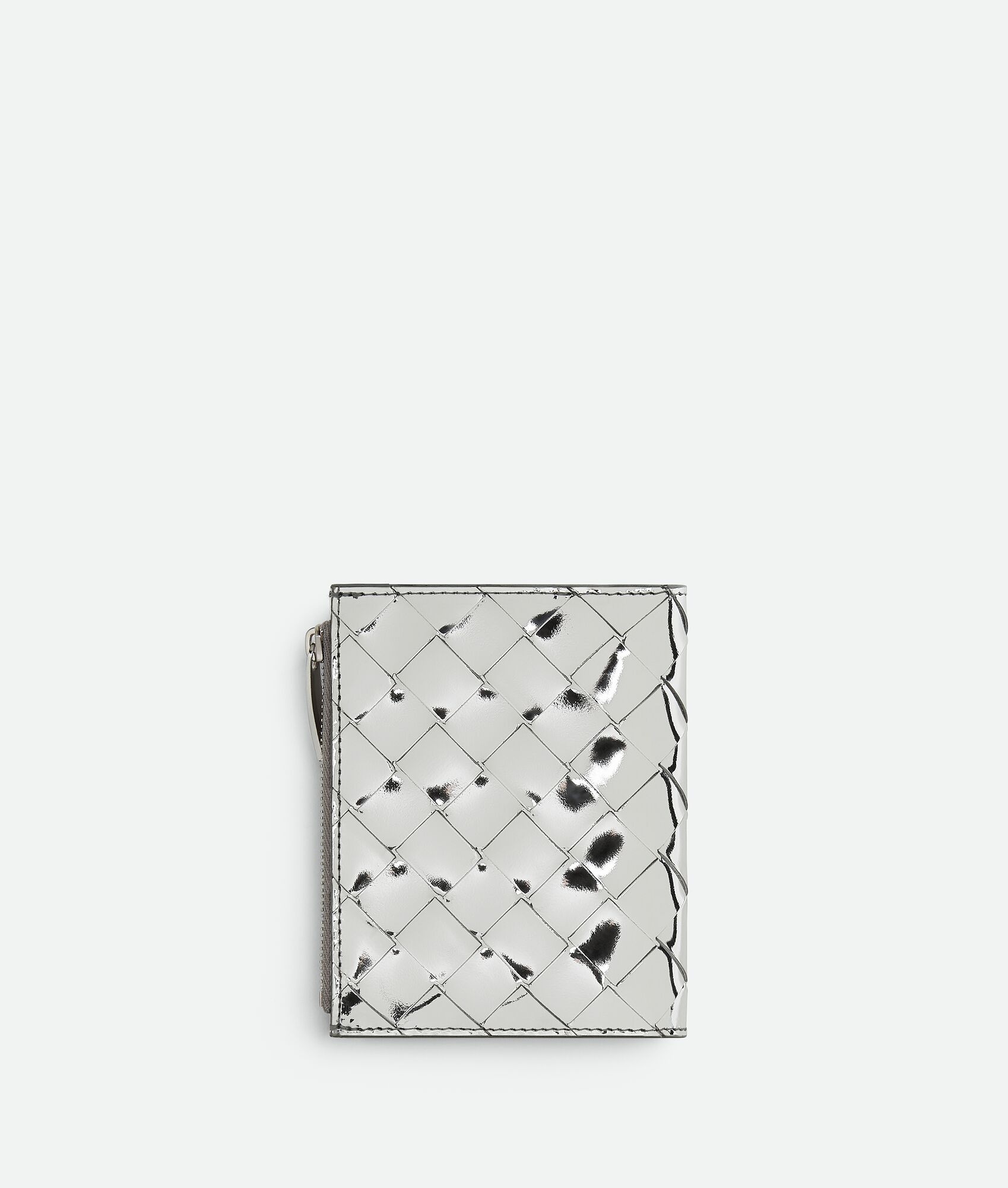 Small Intrecciato Bi-Fold Zip Wallet - 3