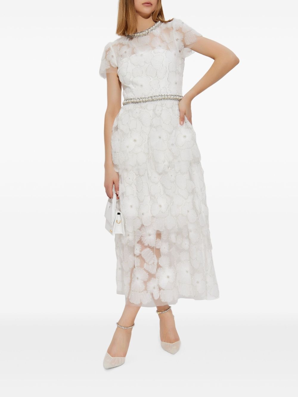crystal-embellished dress - 2