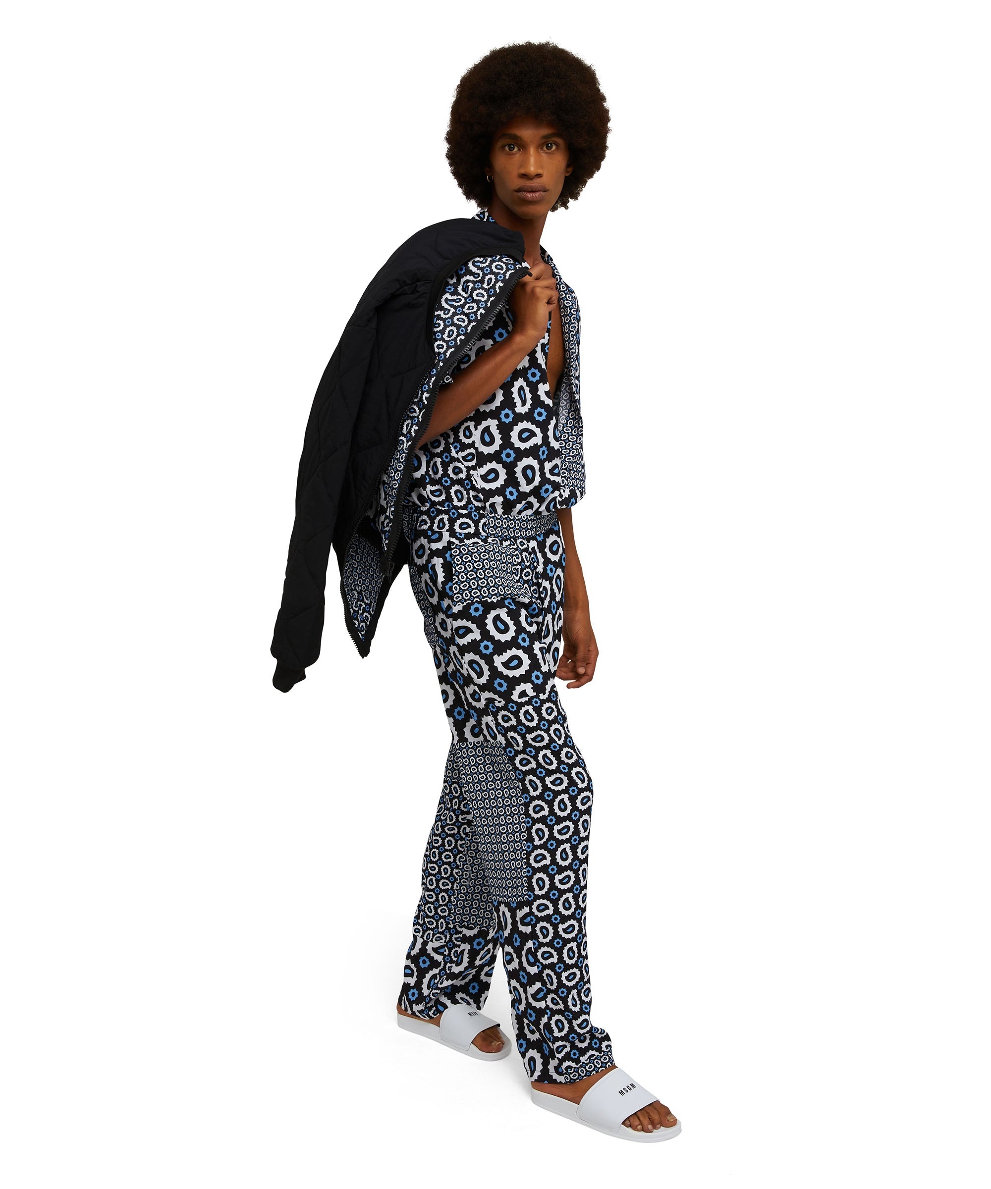 Viscose fluid shirt with "Patchwork Paisley" print - 5