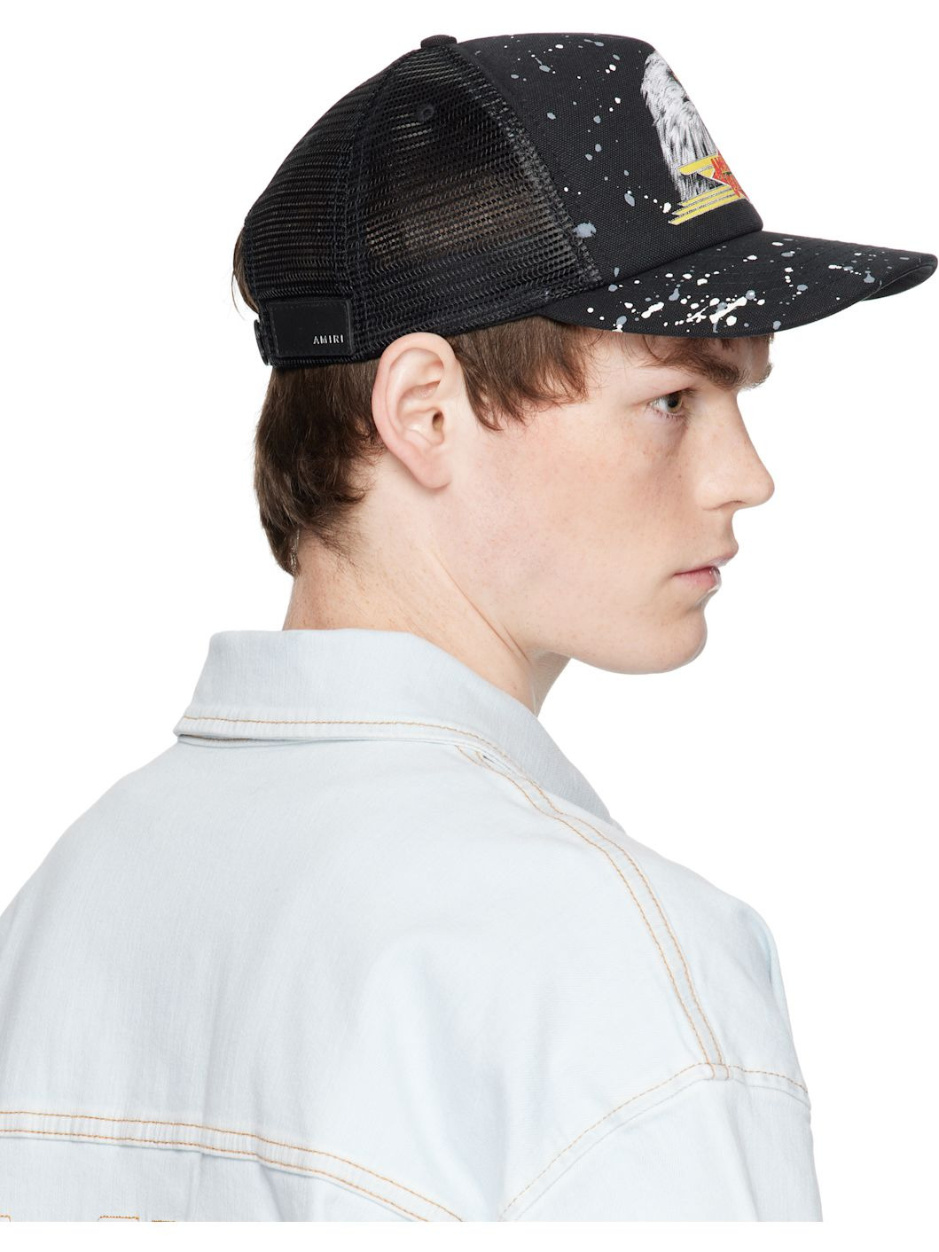 Black Vintage Trucker Cap - 3