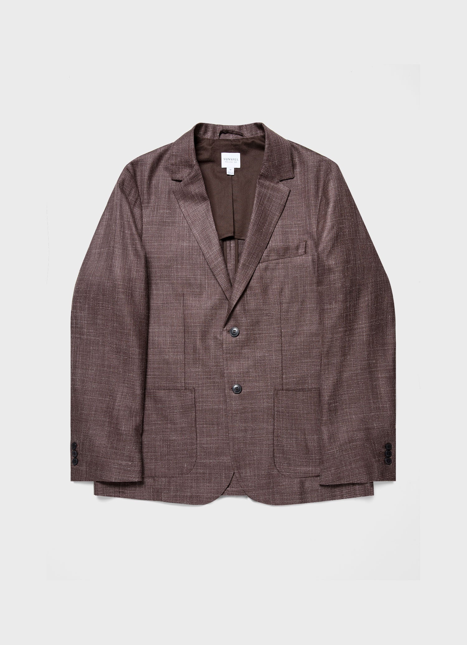 Silk Linen Wool Blazer - 1
