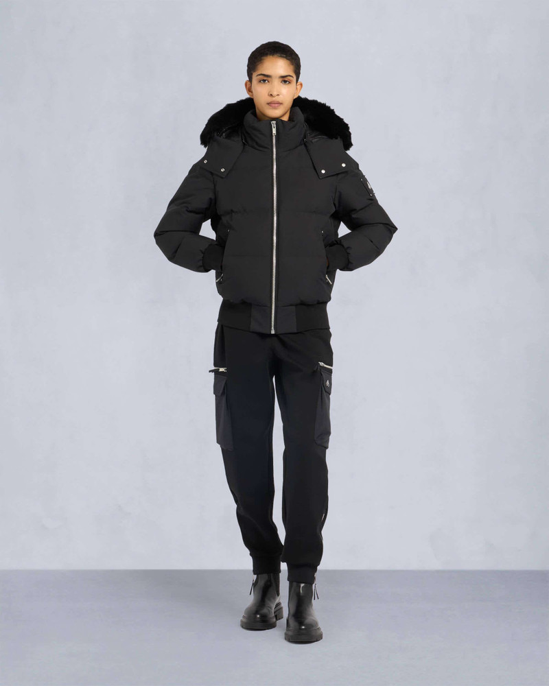 MOOSE KNUCKLES CLOUD SHEARLING BOMBER JACKET outlook