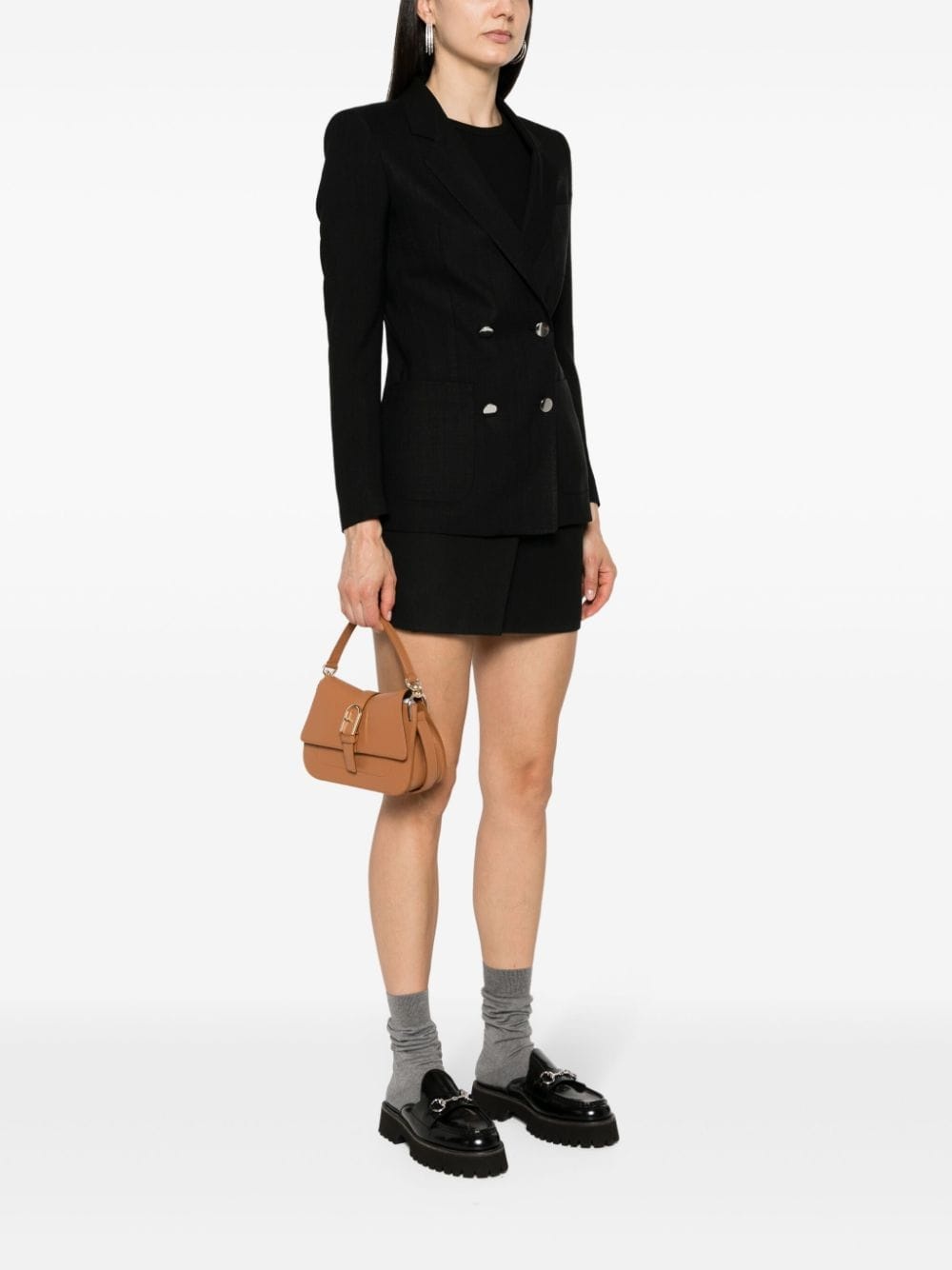 mini Flow leather tote bag - 2