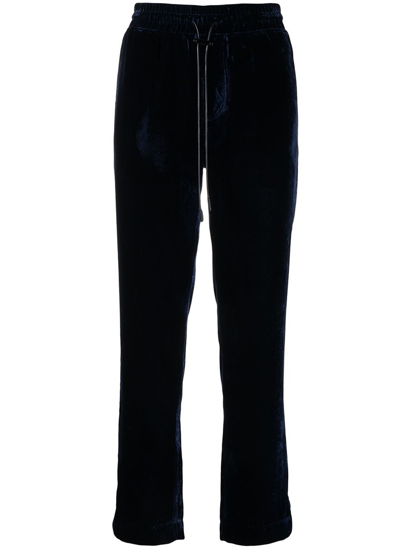 velvet-effect pyjama pants 1