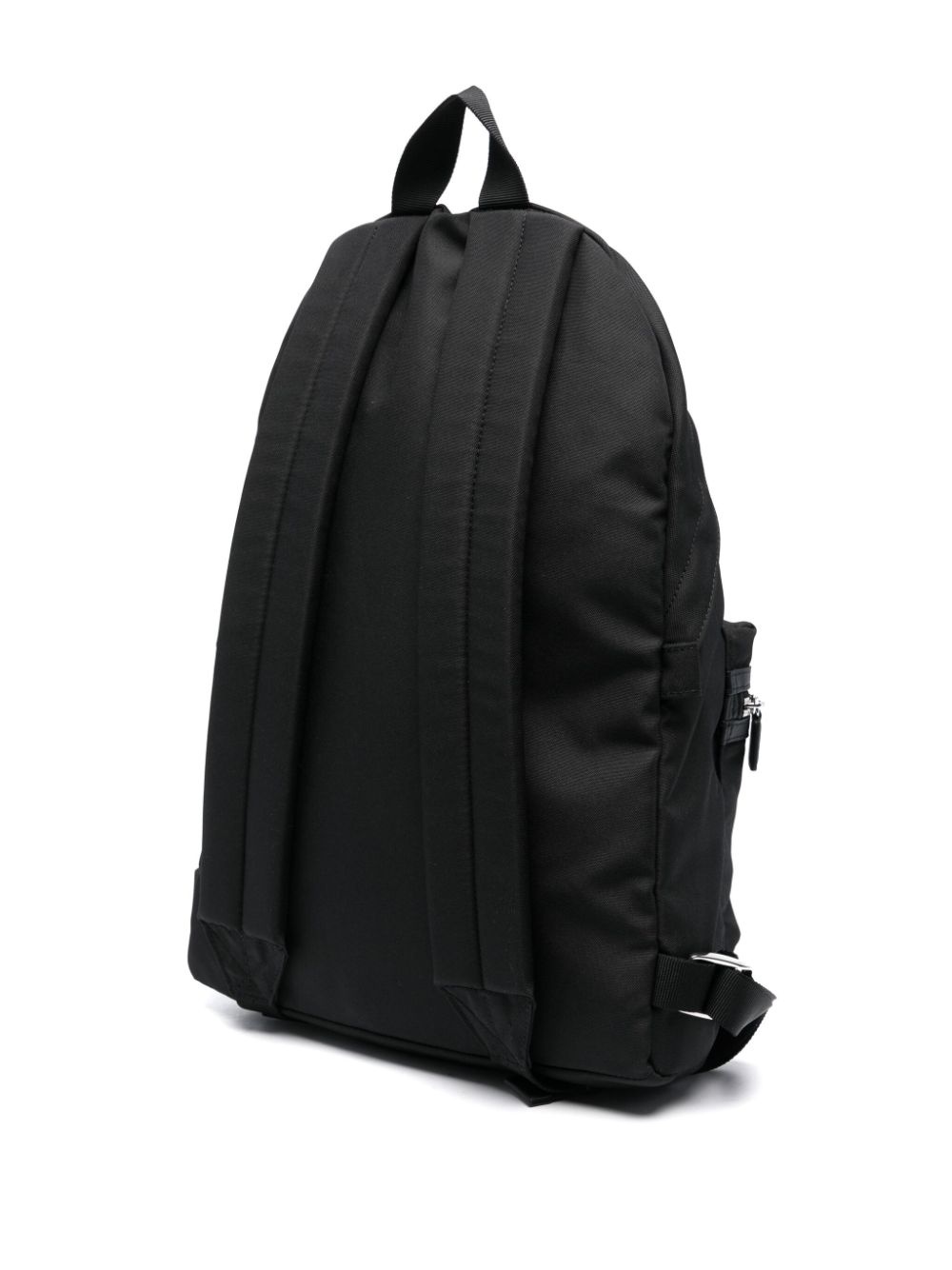 logo-patch canvas backpack - 3