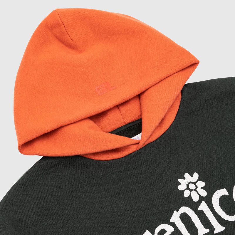 ERL VENICE CHECKER SLEEVE KNIT HOODIE outlook