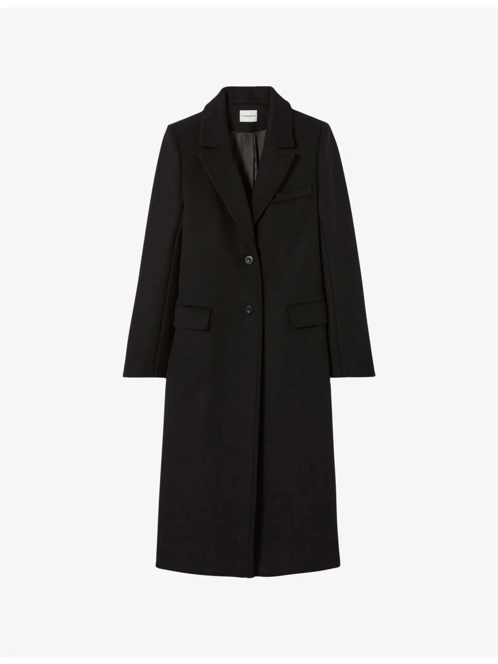 Long straight wool coat - 1